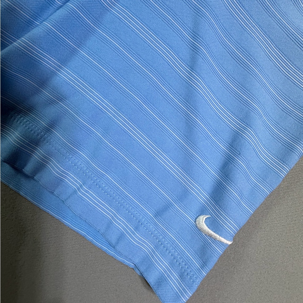 Nike Men's Light Blue Striped Polo Shirt size xl - Picture 2 of 6